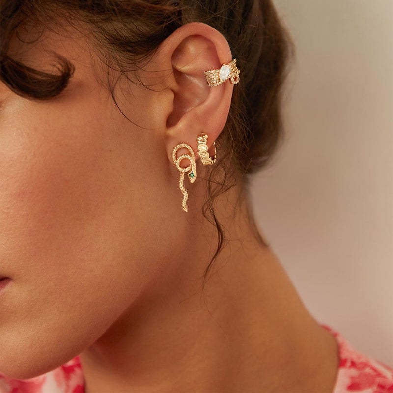 MYEARS Women Ear Cuff Earring Gold Non Pierced Ear Cartilage Clip on Wrap Hoop 14K Gold Filled Tiny Boho Beach Simple Minimalist Delicate Handmade Hypoallergenic Jewelry Gift-Sold as Single/Pair - Image 5
